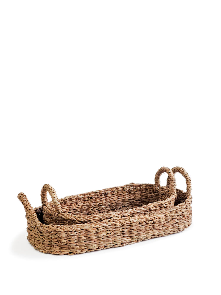 Seagrass Savar Bread Basket with Natural Handle