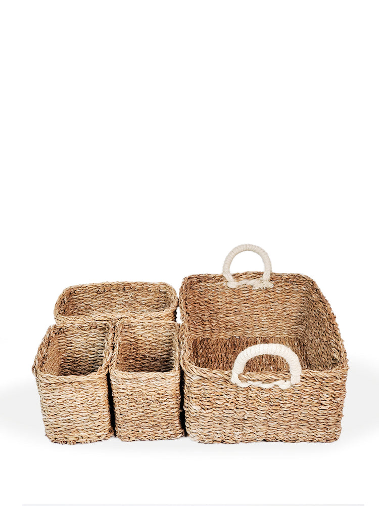Seagrass & Jute Savar Everything Basket