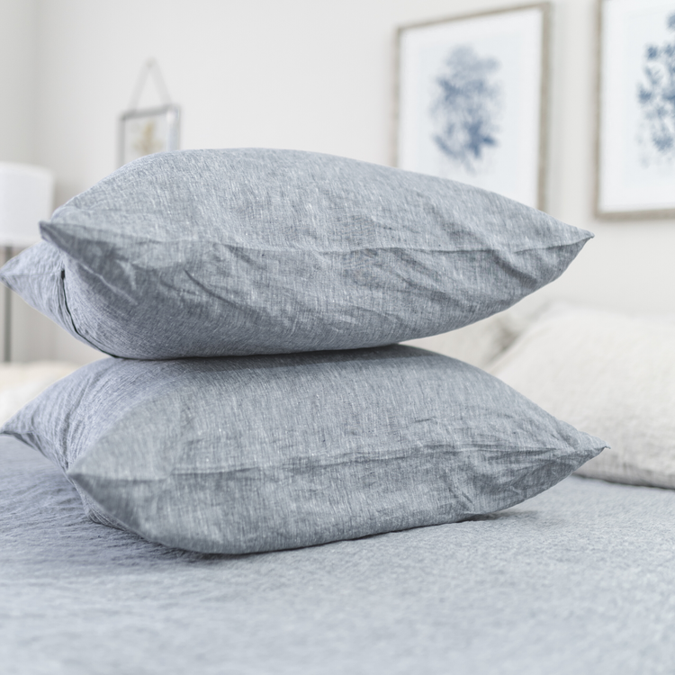 Melange Pillowcases-Linen