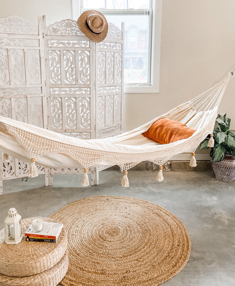 Boho Hammock With Crochet Fringe | DANIELLA