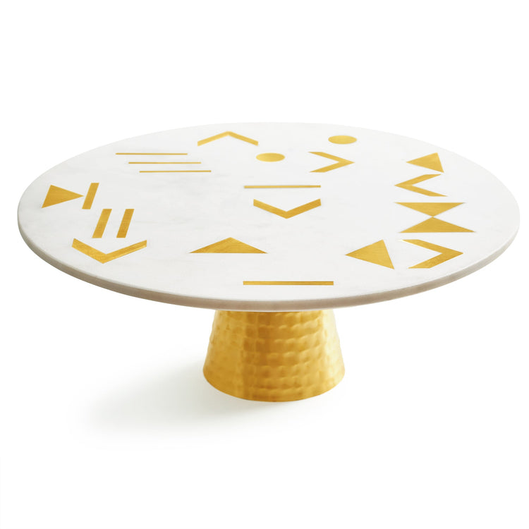 Olympia Marble Cake Stand, 12"