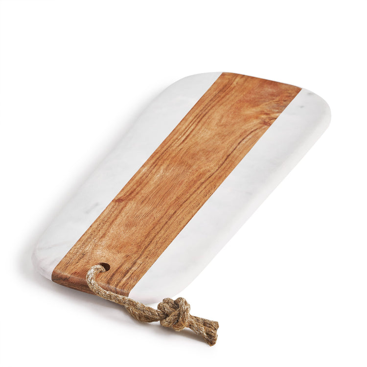 Sulguni Marble & Wood Cutting Board, White