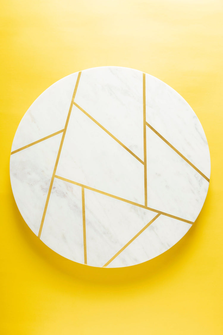 Infinia Marble Lazy Susan, 16"