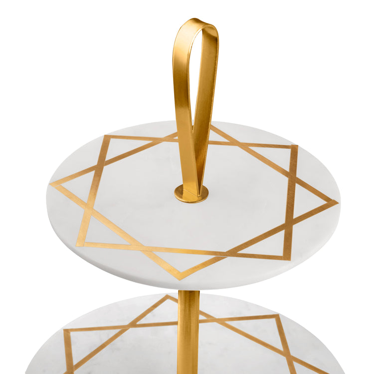 Marbella Three Tier Marble Cake Stand