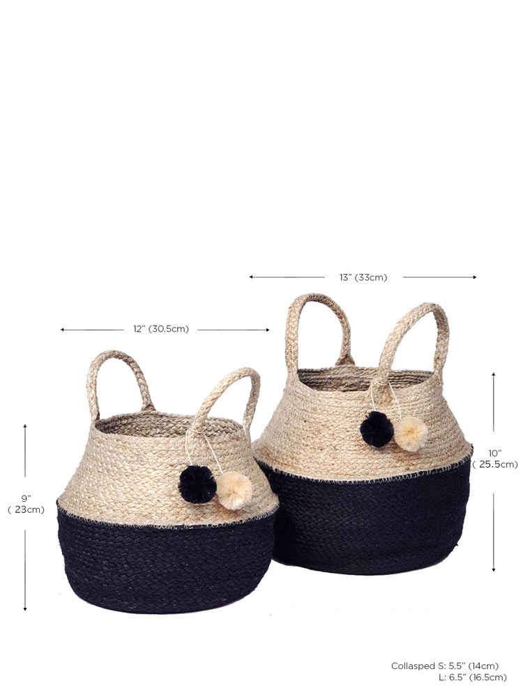 Naiya Foldable Jute Basket Bag