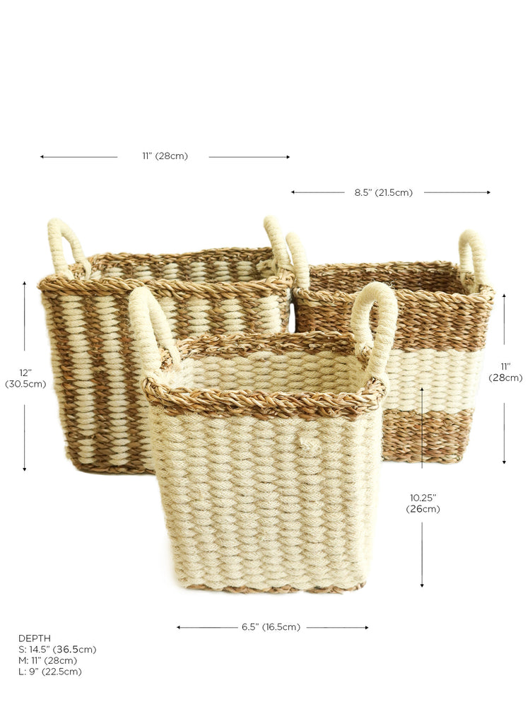 Seagrass & Jute Ula Storage Basket