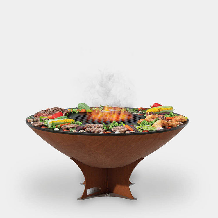 40" Fire Pit With Cooktop