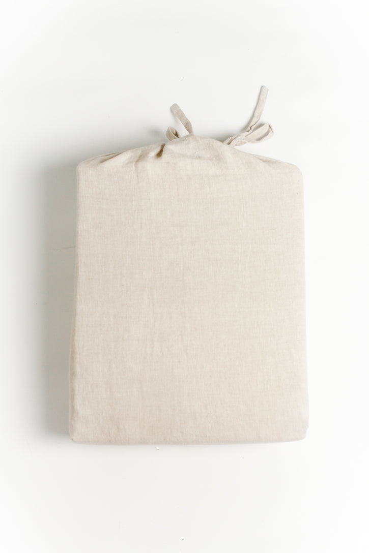 Linen Duvet Cover Set - Natural Chambray