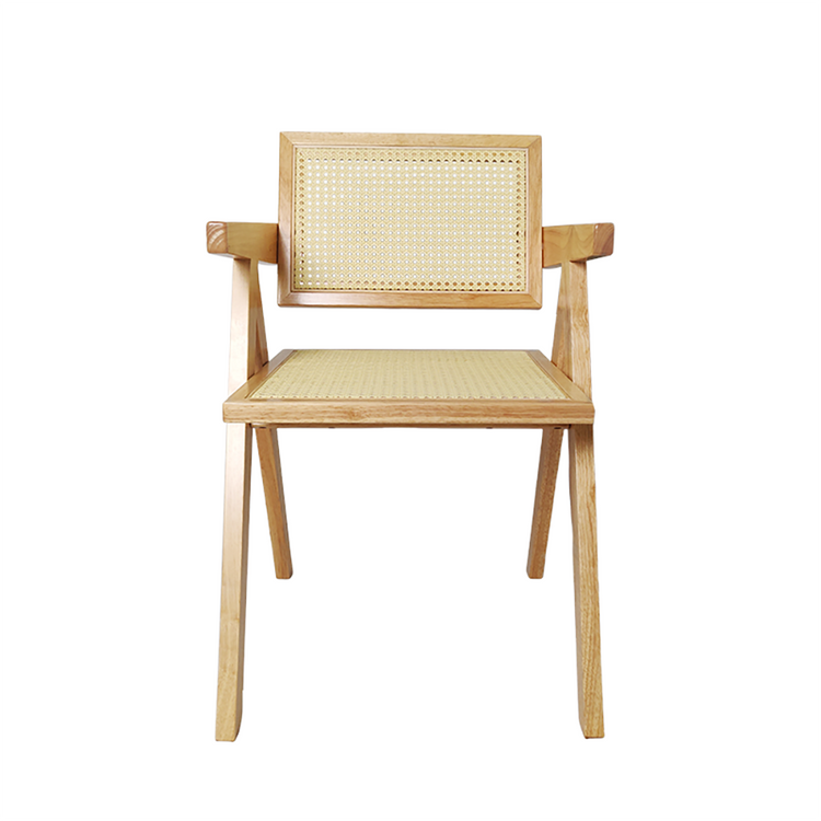 Rustic Natural Light Color Rattan Chair