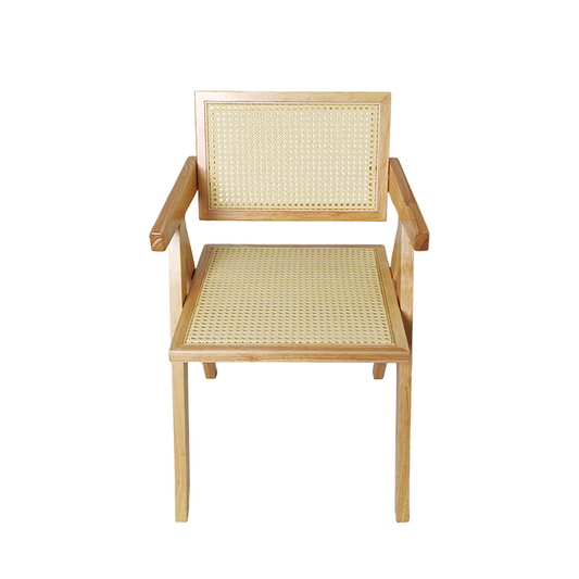 Rustic Natural Light Color Rattan Chair