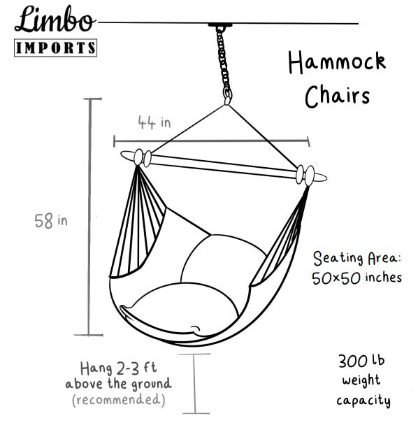 Gray Boho Macrame Hammock Chair Swing | SERENA GRAY