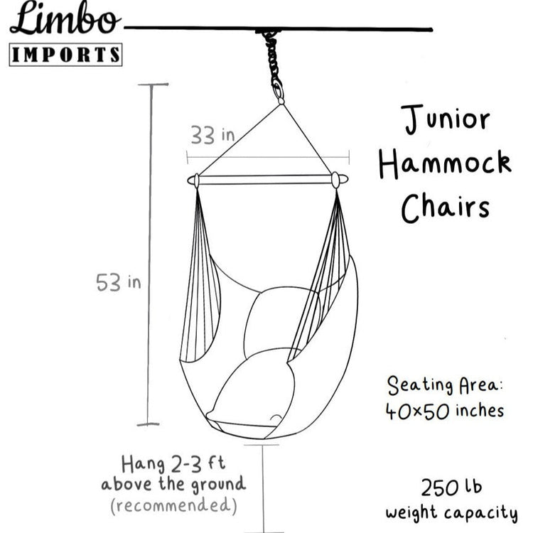 Junior Classic White Hammock Chair Swing  | CLASSIC Jr.