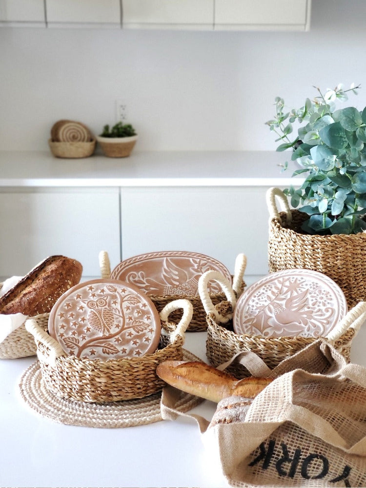 Bread Warmer & Basket - Bird Round